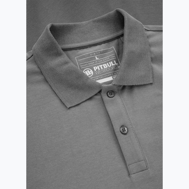 Férfi Pitbull Polo Jersey Small Logó szürke 3