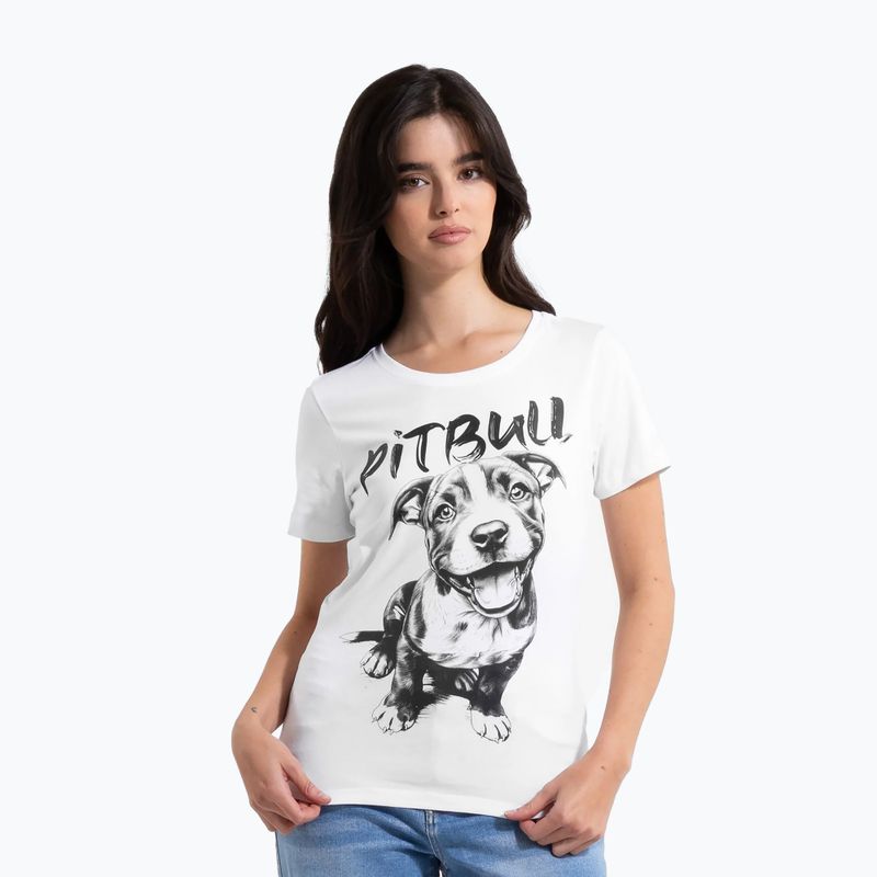 Pitbull Puppy 2 női póló fehér