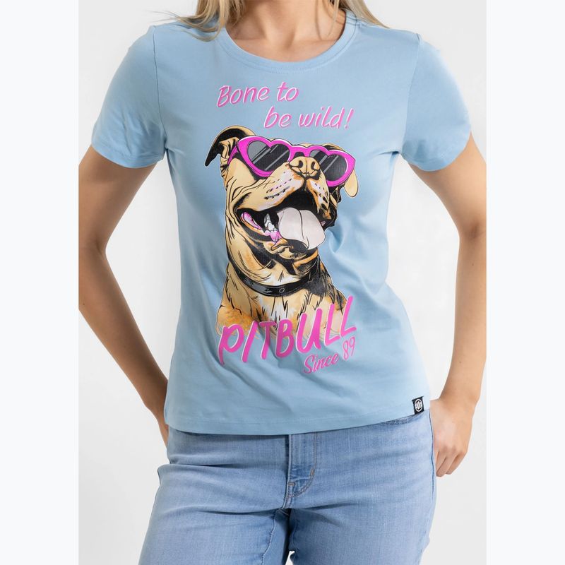 Pitbull Synglasses Dog világoskék női póló 4
