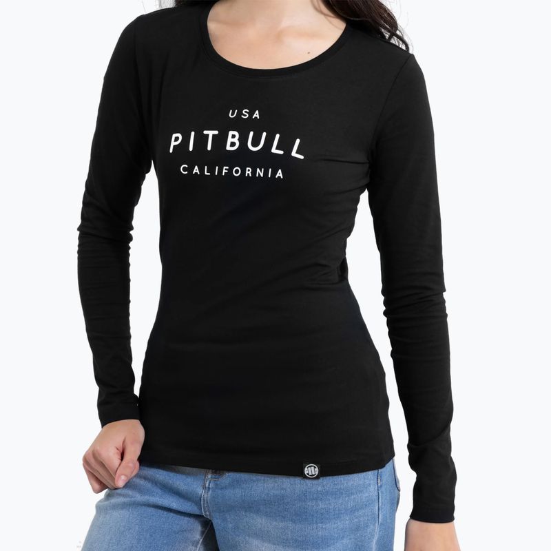 Női Pitbull Usa Cal Cal Slim Fit hosszú ujjú fekete 4