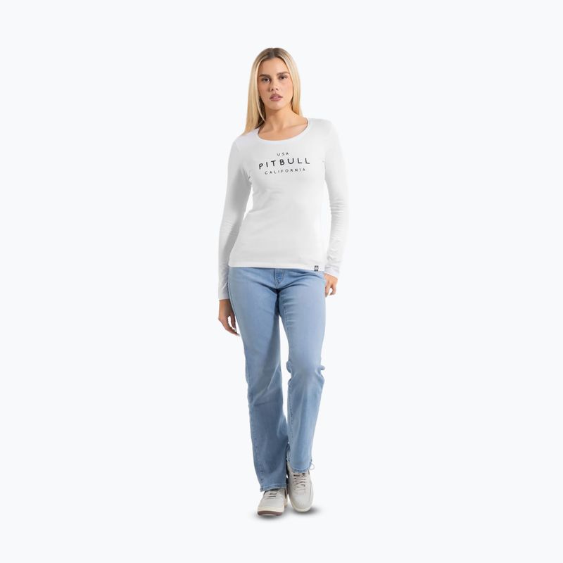 Női Pitbull Usa Cal Slim Fit hosszú ujjú fehér 2