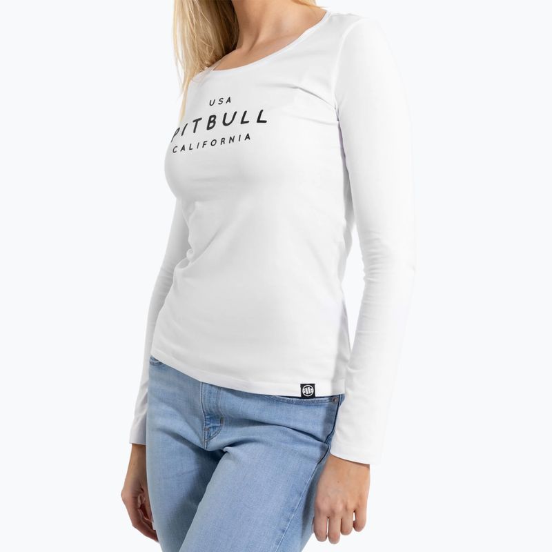Női Pitbull Usa Cal Slim Fit hosszú ujjú fehér 5