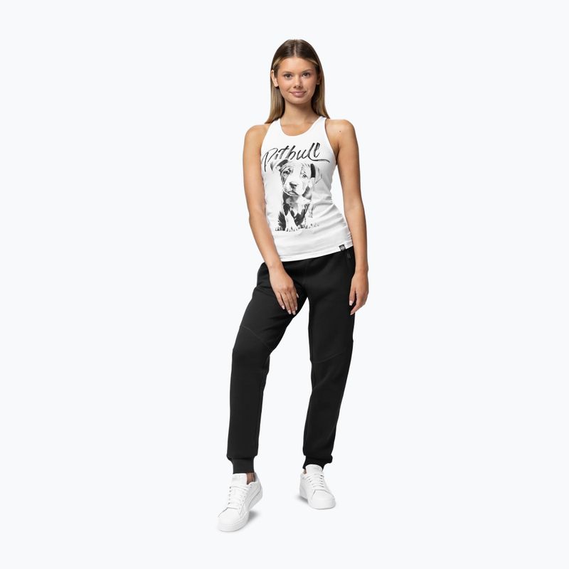Pitbull Puppy női tank top fehér 2
