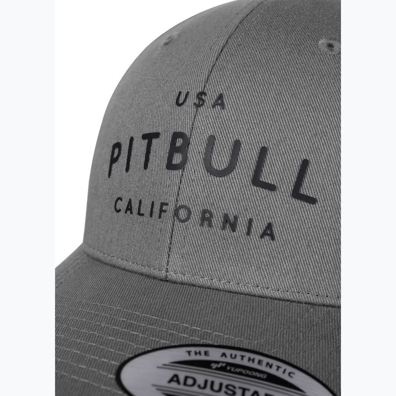 Pitbull Snapback ,,USA CAL" Klasszikus alacsony profilú grafit baseball sapka 3