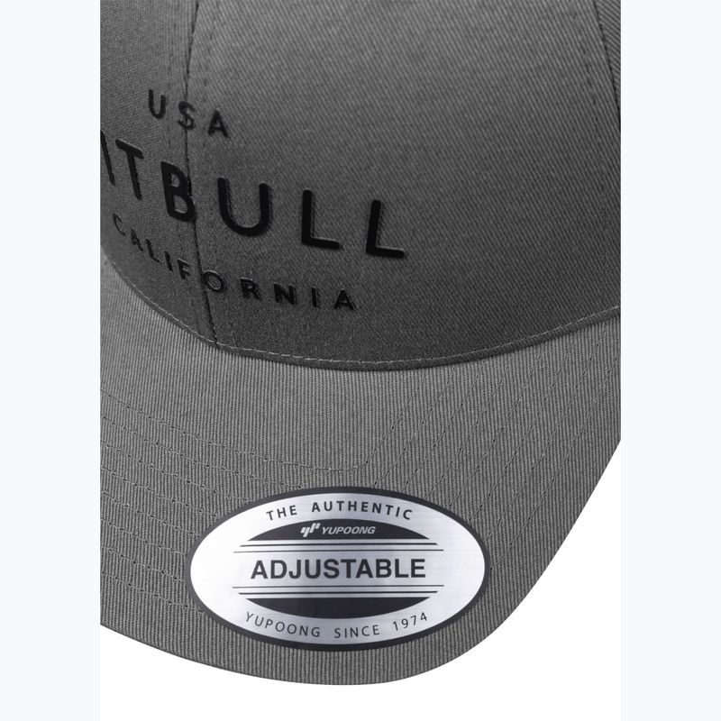 Pitbull Snapback ,,USA CAL" Klasszikus alacsony profilú grafit baseball sapka 4