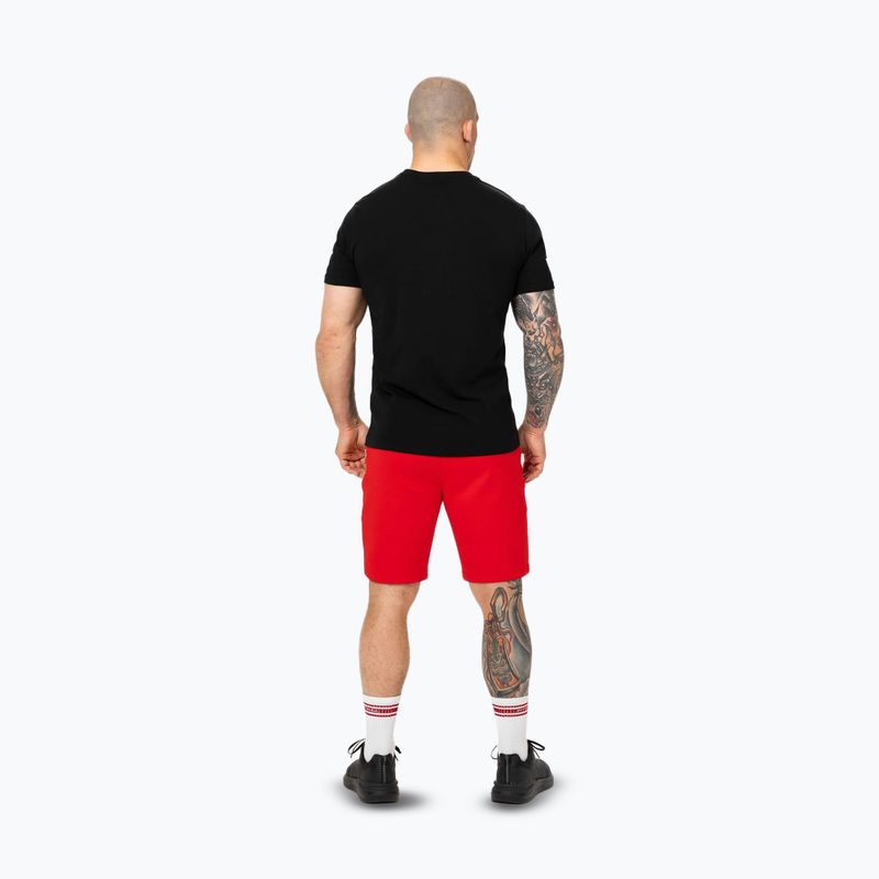 Pitbull Dogwood Sport fluo/piros férfi rövidnadrág 3