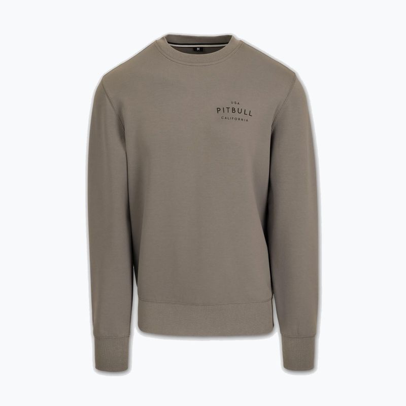 Férfi pulóver Pitbull Sampson Crewneck Sweatshirt taupe 4