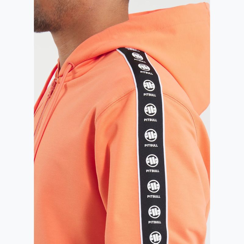 Férfi Pitbull Tape Nugget kapucnis Zip Sweatshirt világos lazac 4