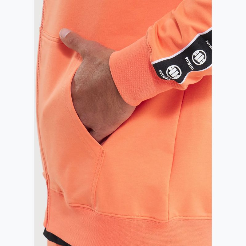 Férfi Pitbull Tape Nugget kapucnis Zip Sweatshirt világos lazac 5
