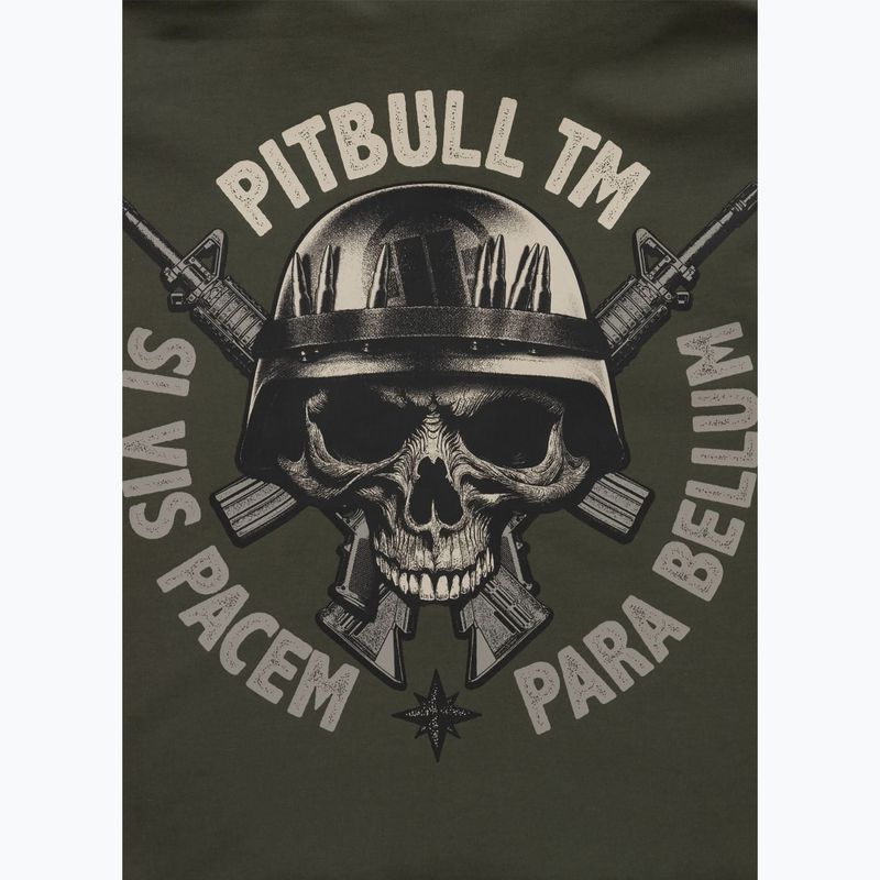 Férfi Pitbull Para Bellum Crewneck Sweatshirt régi zöld 8