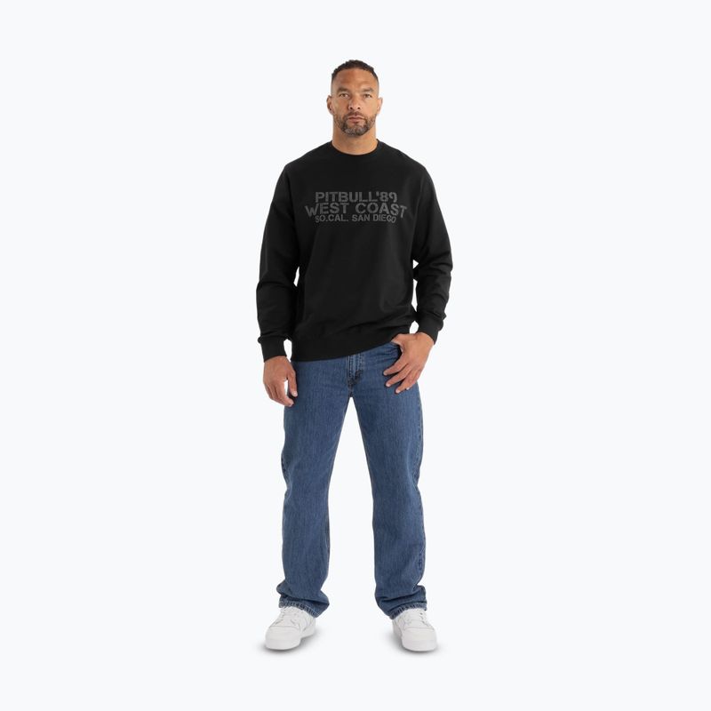 Férfi Pitbull Driving Crewneck pulóver fekete 2