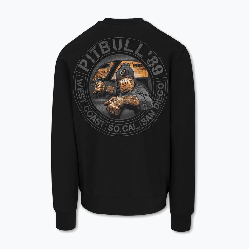 Férfi Pitbull Driving Crewneck pulóver fekete 6
