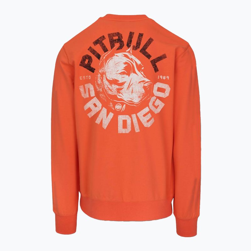 Férfi Pitbull Dog Sd Crewneck melegítő világos lazac 2