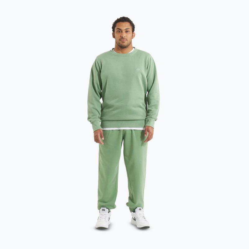 Férfi Pitbull Lancaster 2 Crewneck Sweatshirt mosott zöld 2