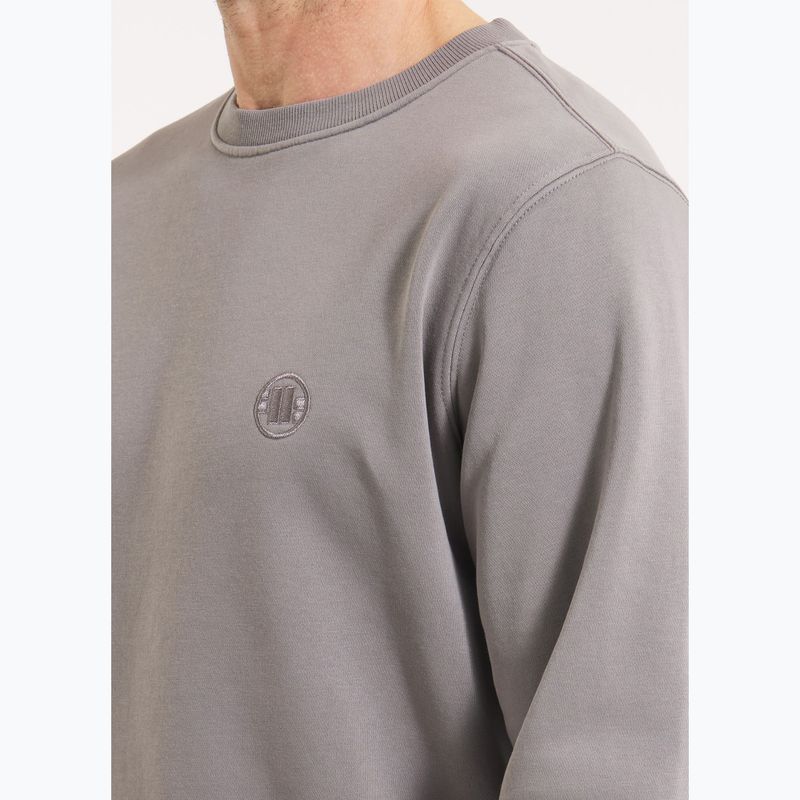 Férfi Pitbull Lancaster 2 Crewneck Sweatshirt mosott szürke 4