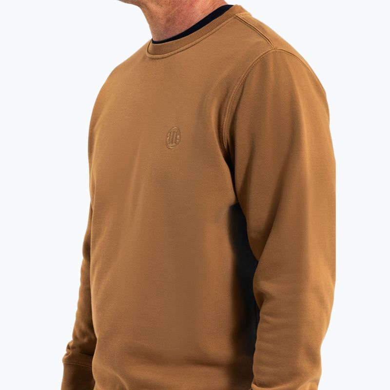 Férfi Pitbull Lancaster 2 Crewneck Sweatshirt mézsárga 4