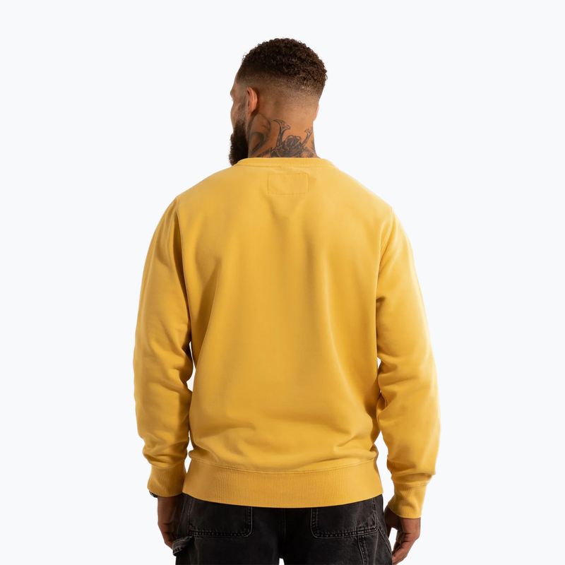 Férfi Pitbull Lancaster 2 Crewneck Sweatshirt mosott sárga 3