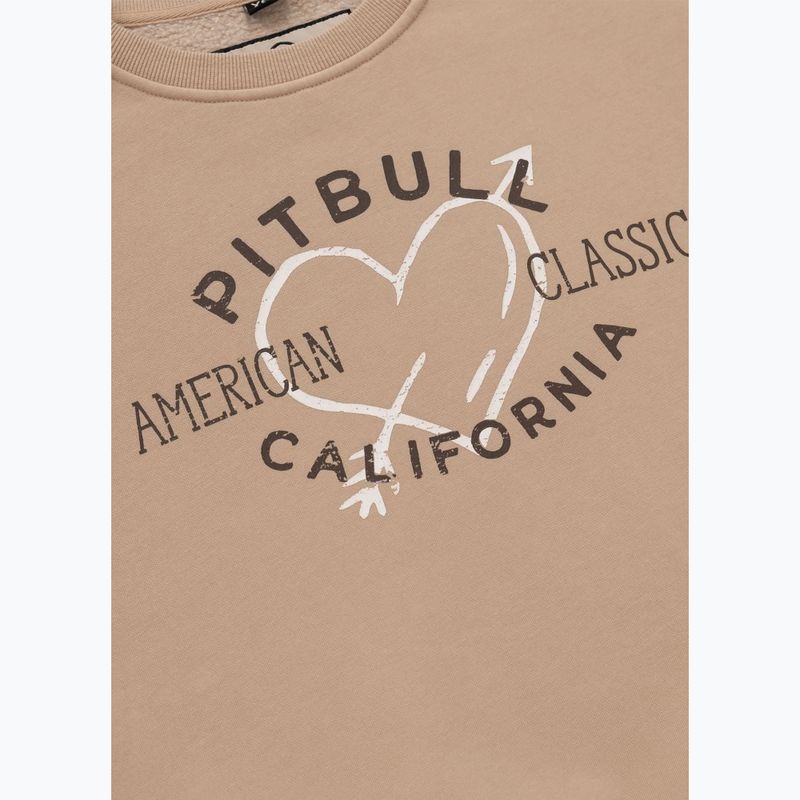 Női Pitbull Manzanita Heart Crewneck Sweatshirt homok 7