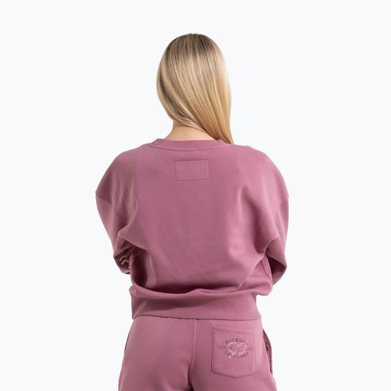 Pitbull női Manzanita Heart Crewneck Sweatshirt rózsaszínű 3