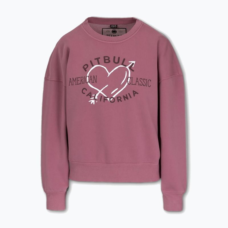 Pitbull női Manzanita Heart Crewneck Sweatshirt rózsaszínű 6