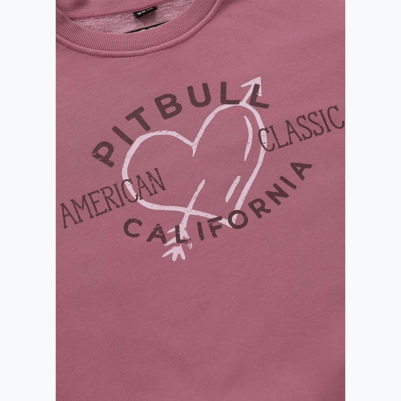 Pitbull női Manzanita Heart Crewneck Sweatshirt rózsaszínű 9