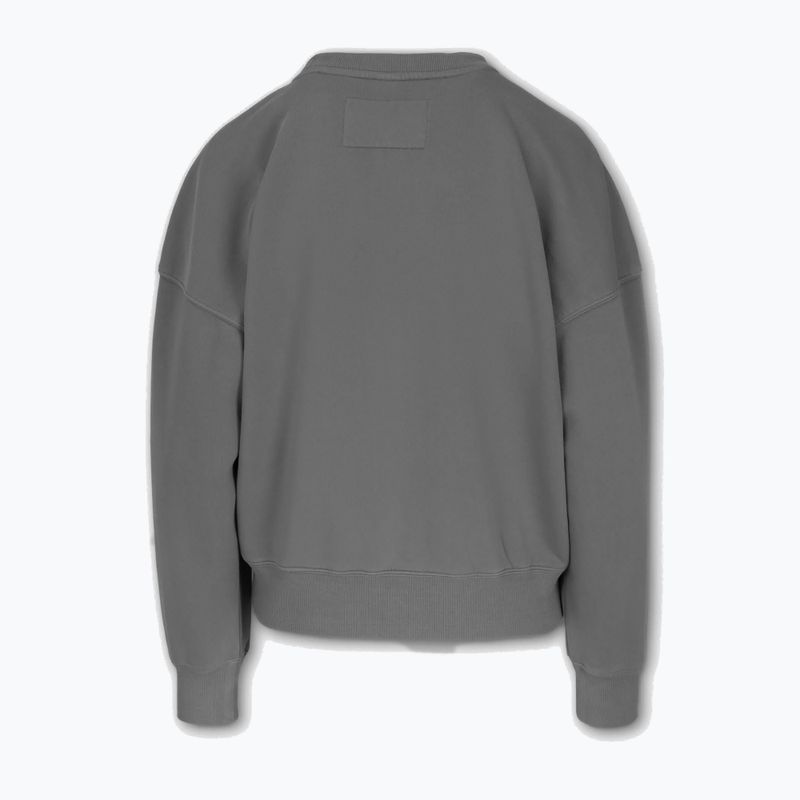 Pitbull női Manzanita Heart Crewneck Sweatshirt mosott szürke 5