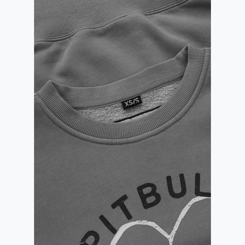 Pitbull női Manzanita Heart Crewneck Sweatshirt mosott szürke 6