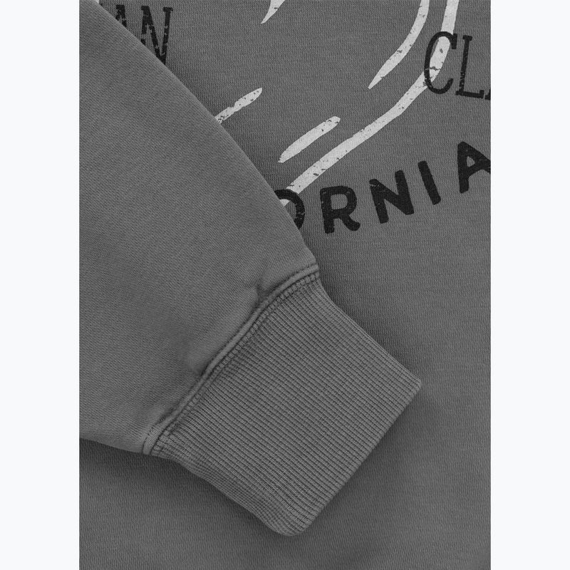Pitbull női Manzanita Heart Crewneck Sweatshirt mosott szürke 8