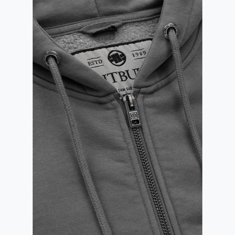 Pitbull női Manzanita Heart Hooded Zip Sweatshirt mosott szürke 6