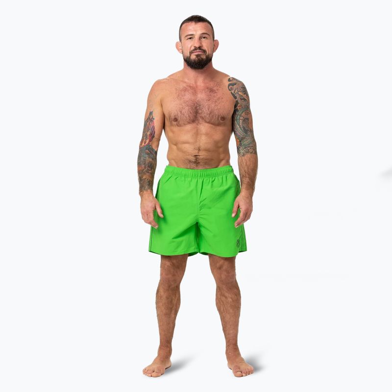 Férfi Pitbull Crownhill fluo zöld fürdőnadrág 2