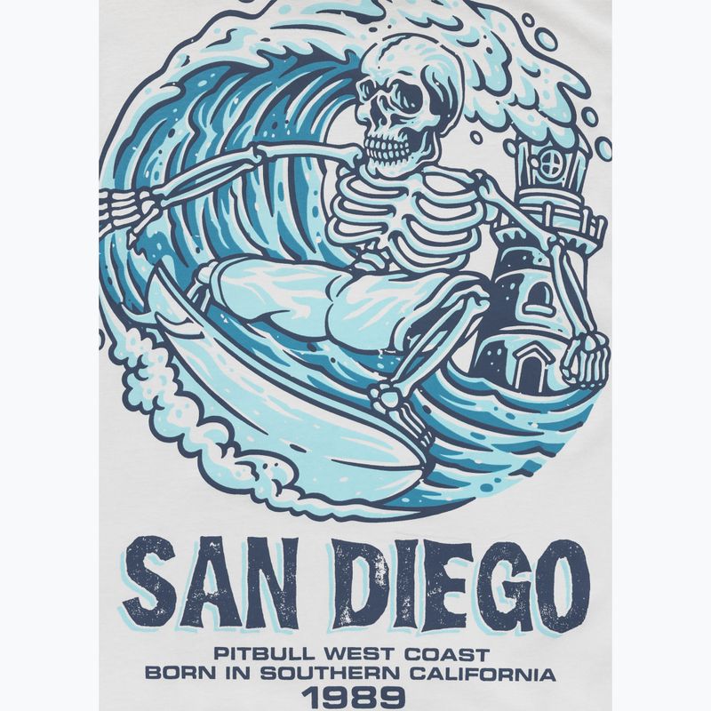 Pitbull Skull Surf férfi póló fehér/kék 5