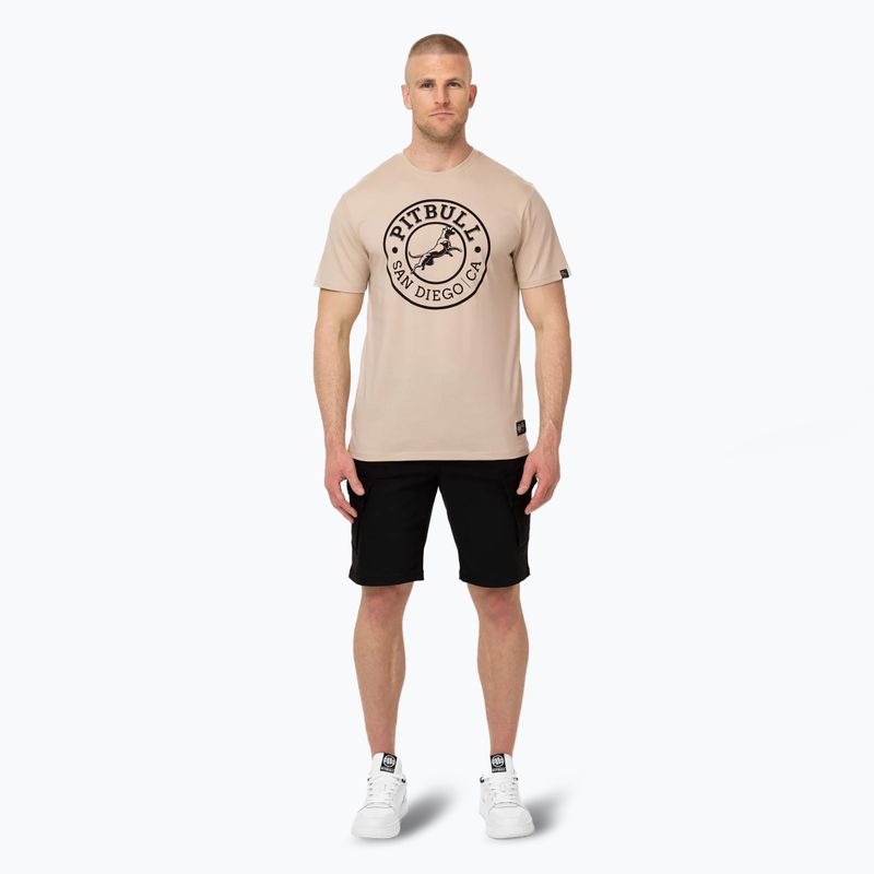 Férfi Pitbull San Diego CA ultra könnyű homok póló 2