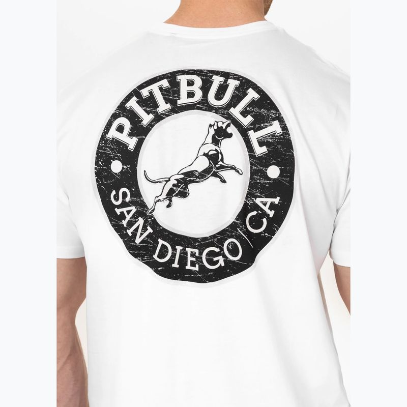 Pitbull San Diego CA férfi póló fekete/fehér 4