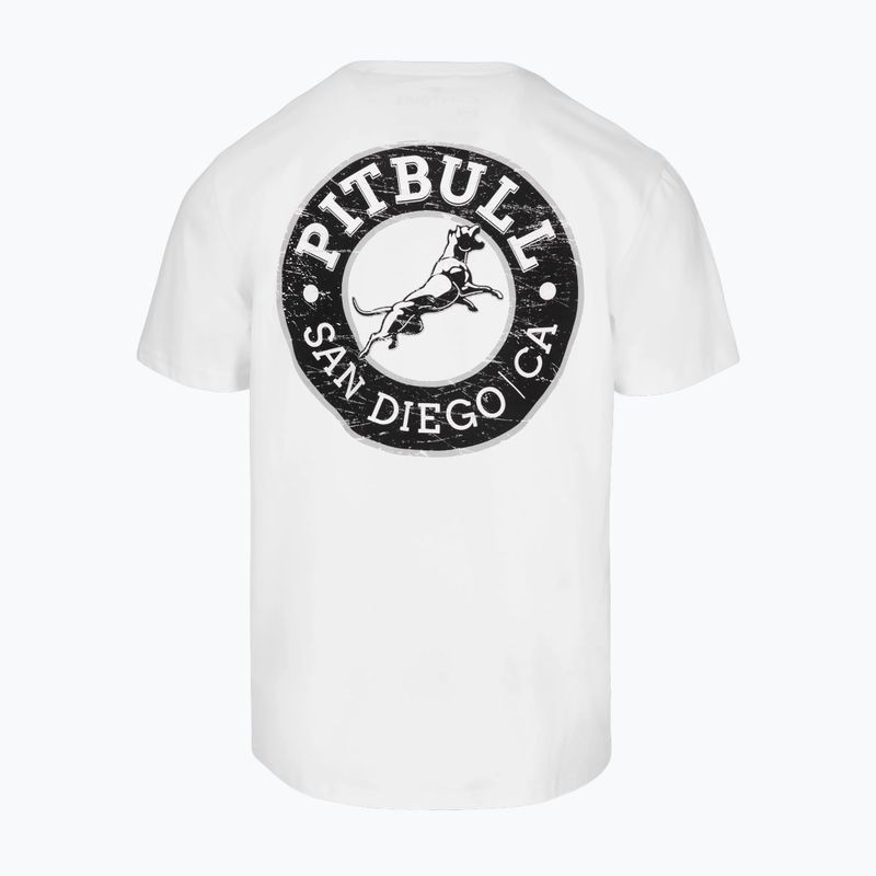 Pitbull San Diego CA férfi póló fekete/fehér 6