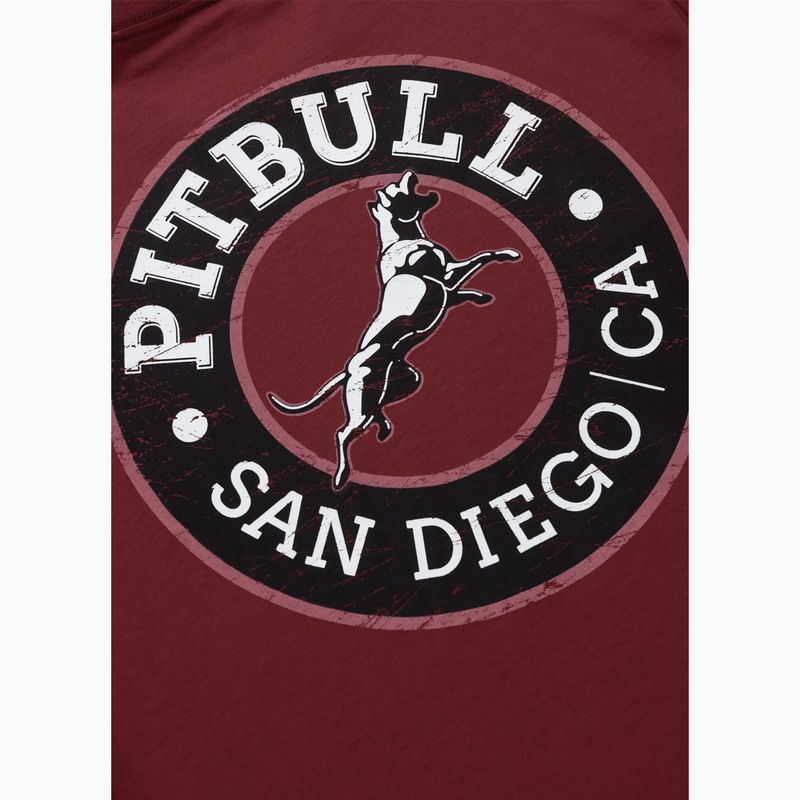 Férfi Pitbull San Diego CA fekete bordó póló 7