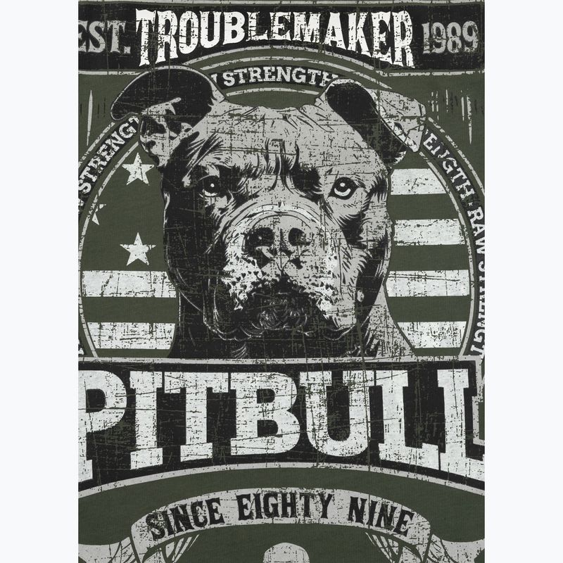 Pitbull Troublemarker férfi póló régi zöld 5