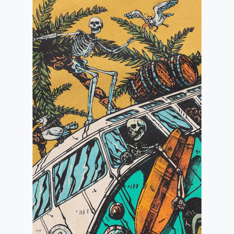 Pitbull Open Beach férfi póló mosott sárga 8