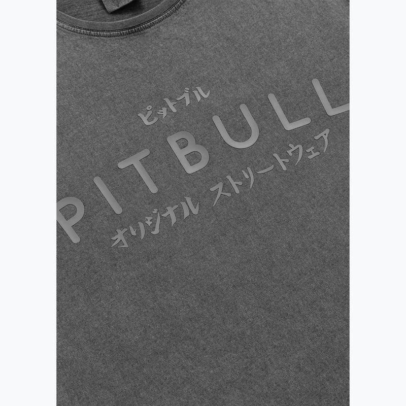 Pitbull Mt. Fuji férfi póló mosott szürke 4
