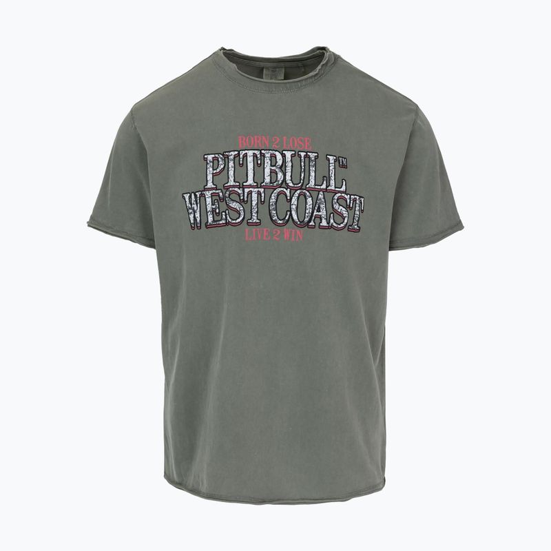 Pitbull Ace Of Spades férfi póló tompított zöld