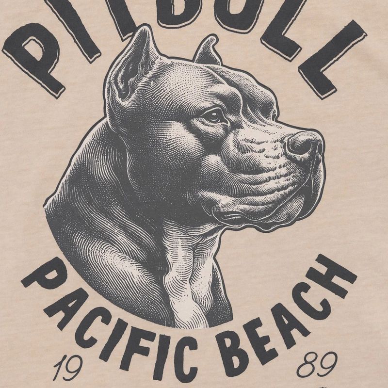 Pitbull férfi pacific ultra light homok póló 8