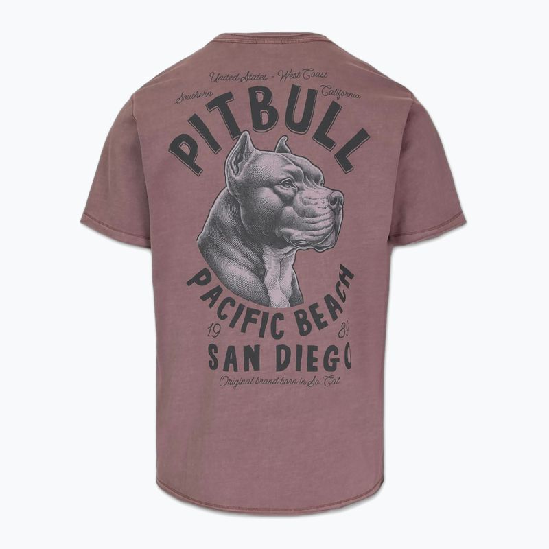 Pitbull férfi Pacific poros bordó póló 2