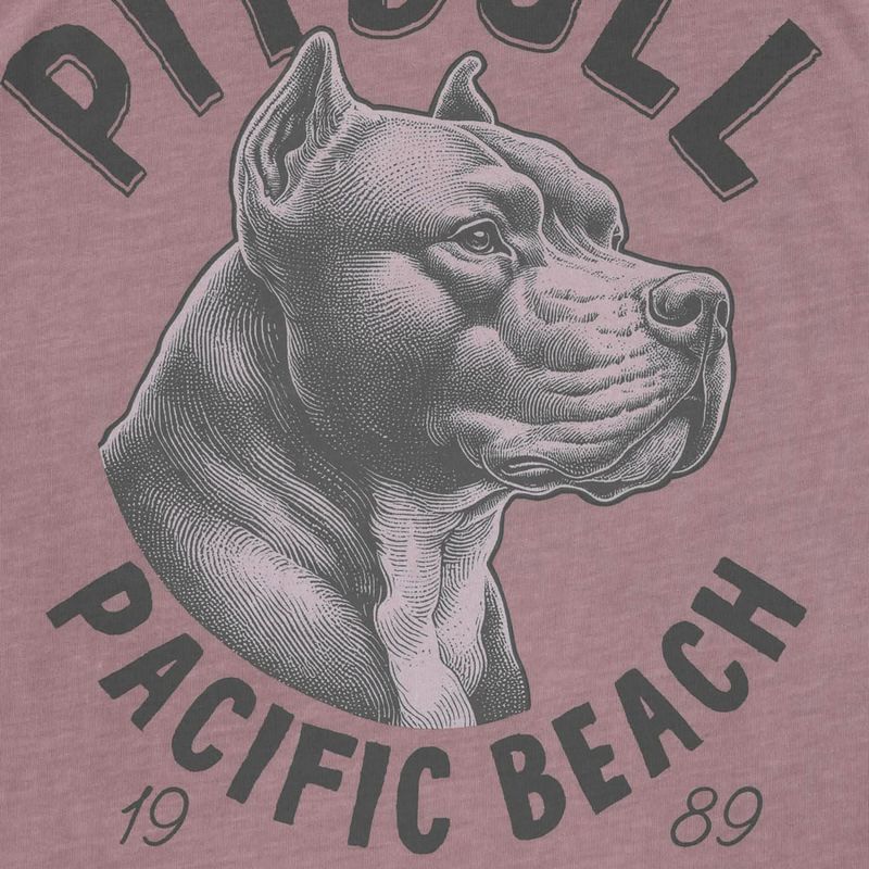 Pitbull férfi Pacific poros bordó póló 5