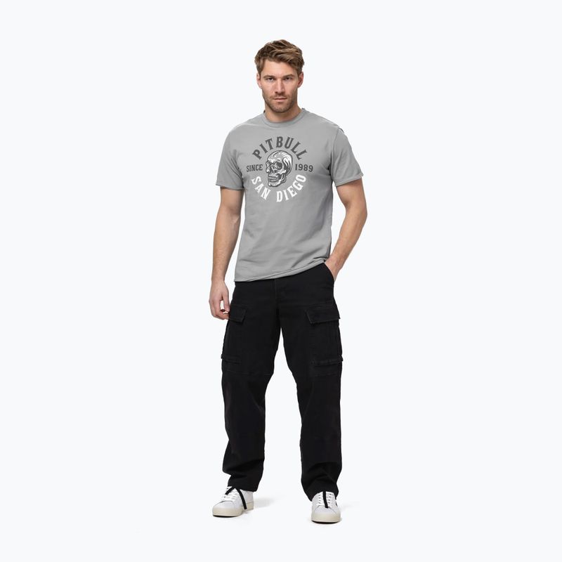 Férfi Pitbull Shkull Logo póló szürke 2