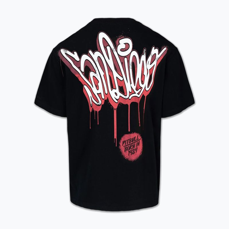 Pitbull férfi póló Graffiti fekete 6