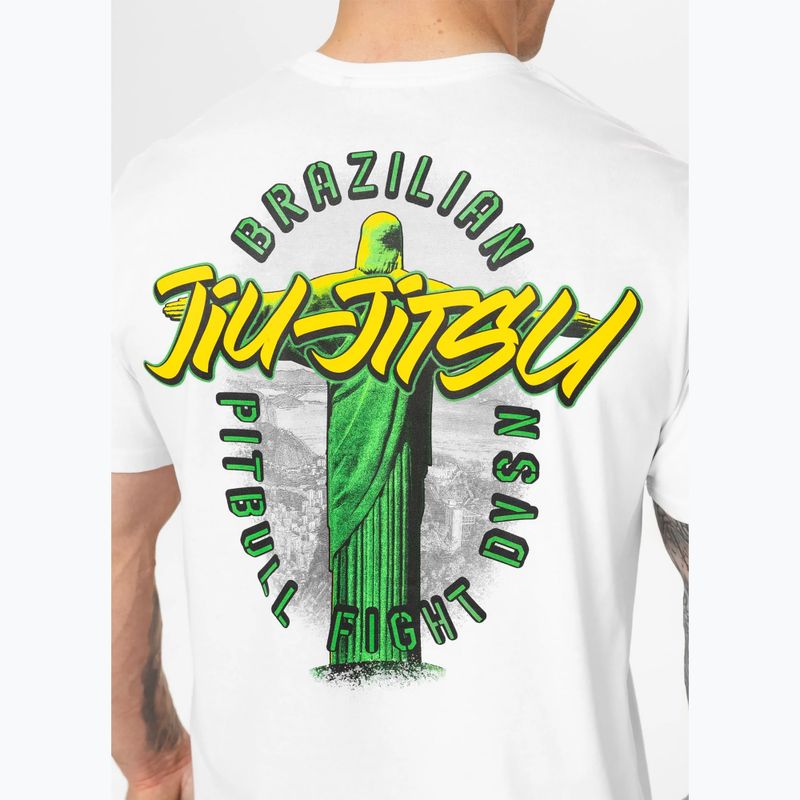 Pitbull BJJ FIGHT DVSN férfi póló fehér 4