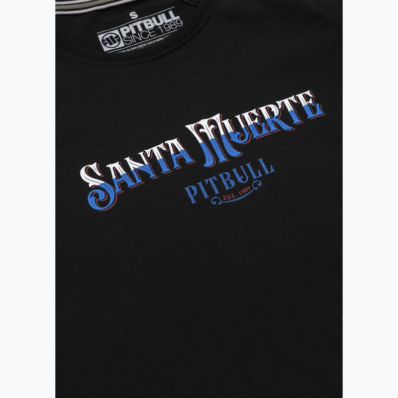 Pitbull női póló Santa Muerte kék fekete fekete 7
