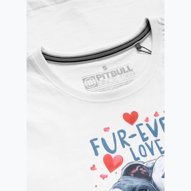 Pitbull Fur Ever Love női póló fehér 3