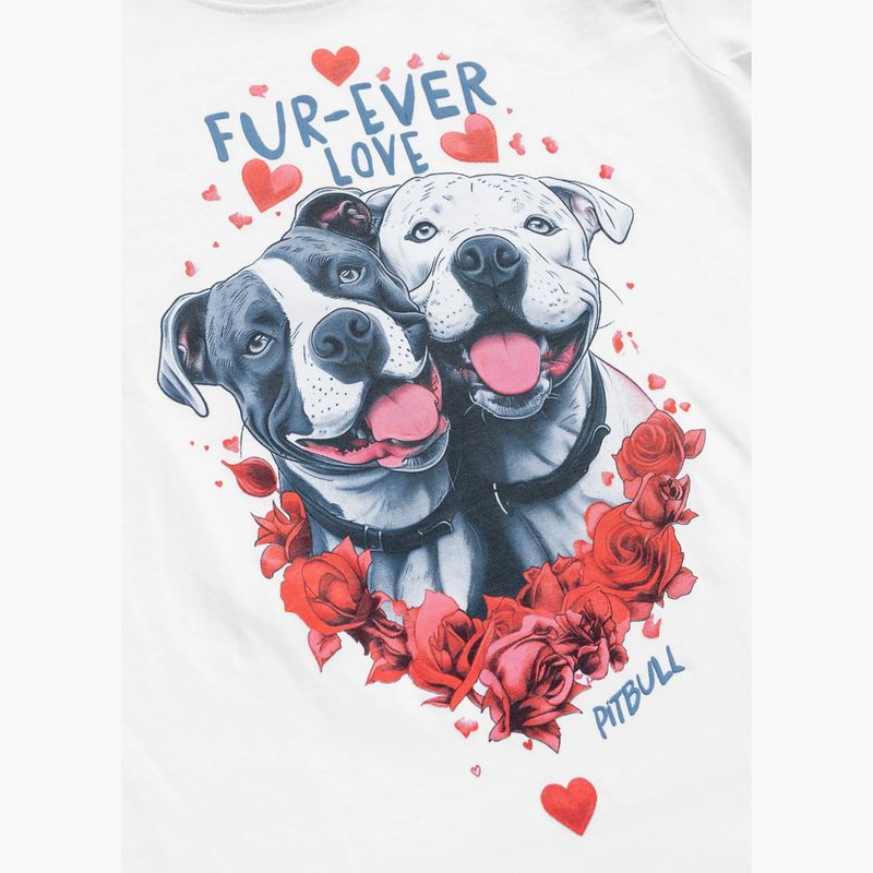Pitbull Fur Ever Love női póló fehér 4