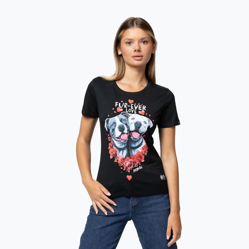 Pitbull Fur Ever Love női póló fekete 3