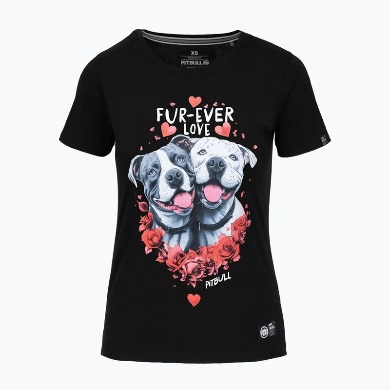 Pitbull Fur Ever Love női póló fekete
